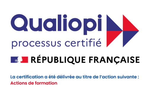 Logo de certification Qualiopi pour l'action de formation - support informatique Montpellier et Toulouse