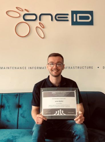 Vue sur une récompense Dell Technologies Proven Professional with the title of Specialist Implementation Engineer, PowerProtect DD version 3.0 - informatique Montpellier - One ID